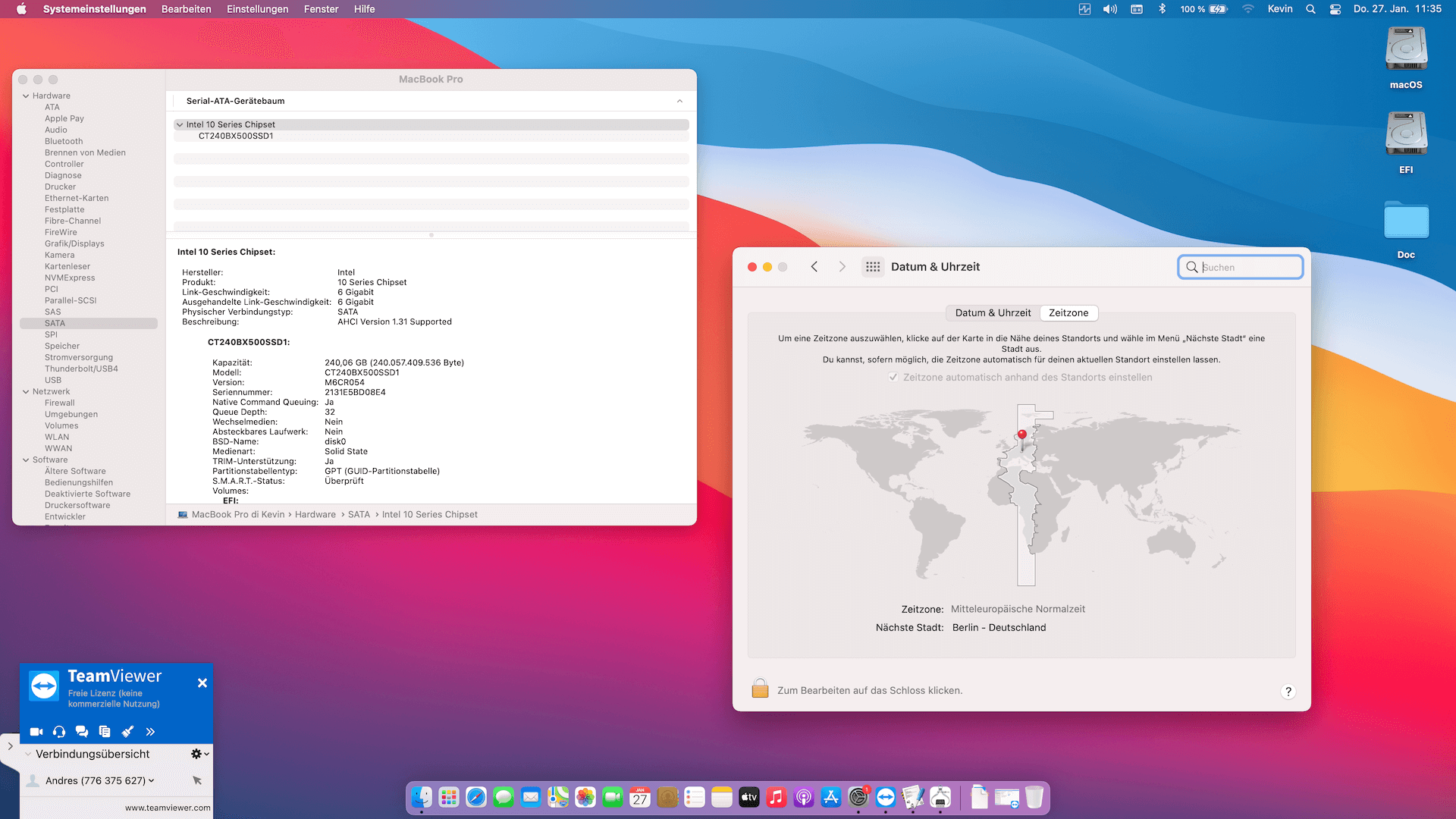 Lenovo Thinkpad T570 4K 6th Dual Battery [KabyLake   Intel HD 620 + SMBUS]   OpenCore 5